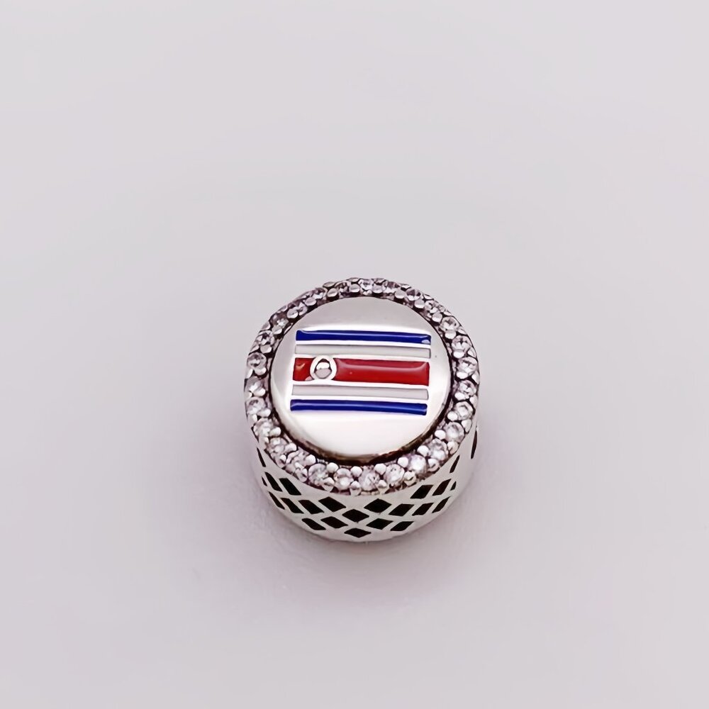 Pandora Costa Rica Flag Exclusive Bead Charm